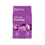 earhub premium purple soft foam earplugs