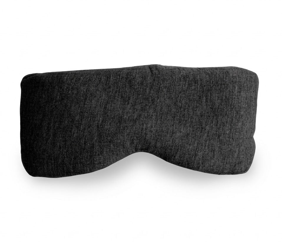 Dark gray sleep mask on a white background